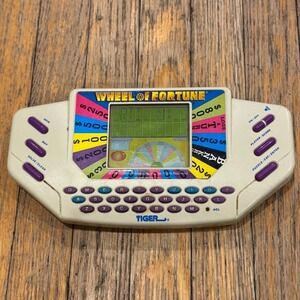 Tiger Electronics Wheel of Fortune Handheld Game 1995 Retro Vintage W/ Cartridge